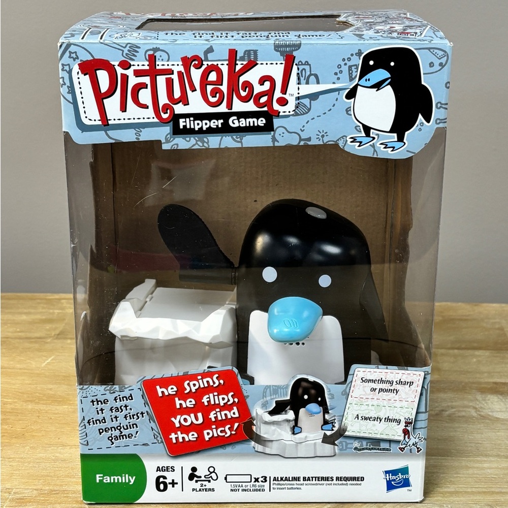VTG Hasbro Pictureka! Flipper Game Penguin Deals Cards Award Winning Toy NEW
